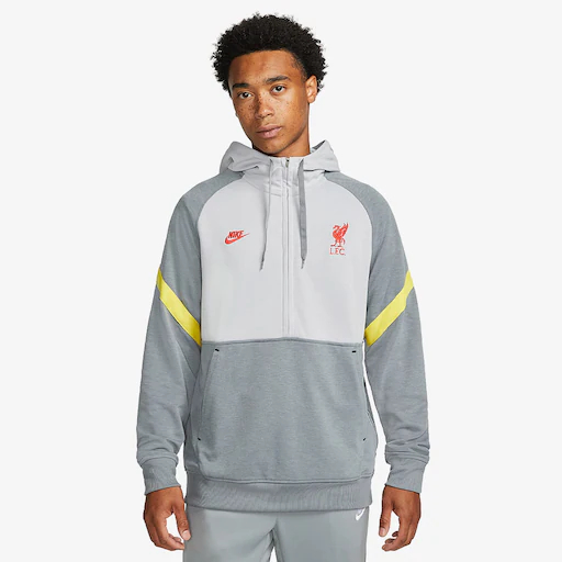 Nike Liverpool Travel Fleece Hoodie Sportswear Grey DB7824 016 Nike