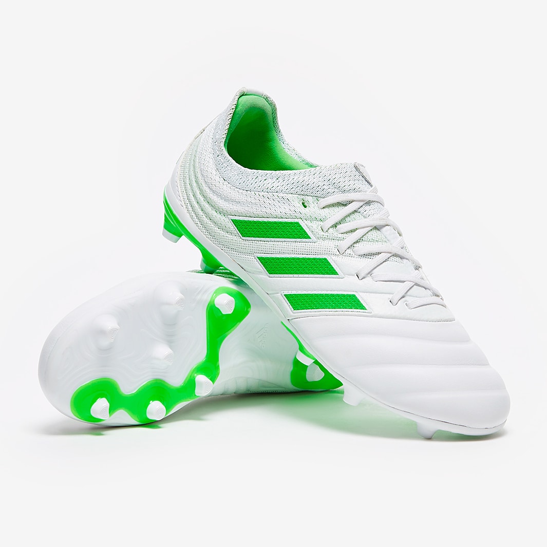 Adidas copa 19.1 white and green on sale