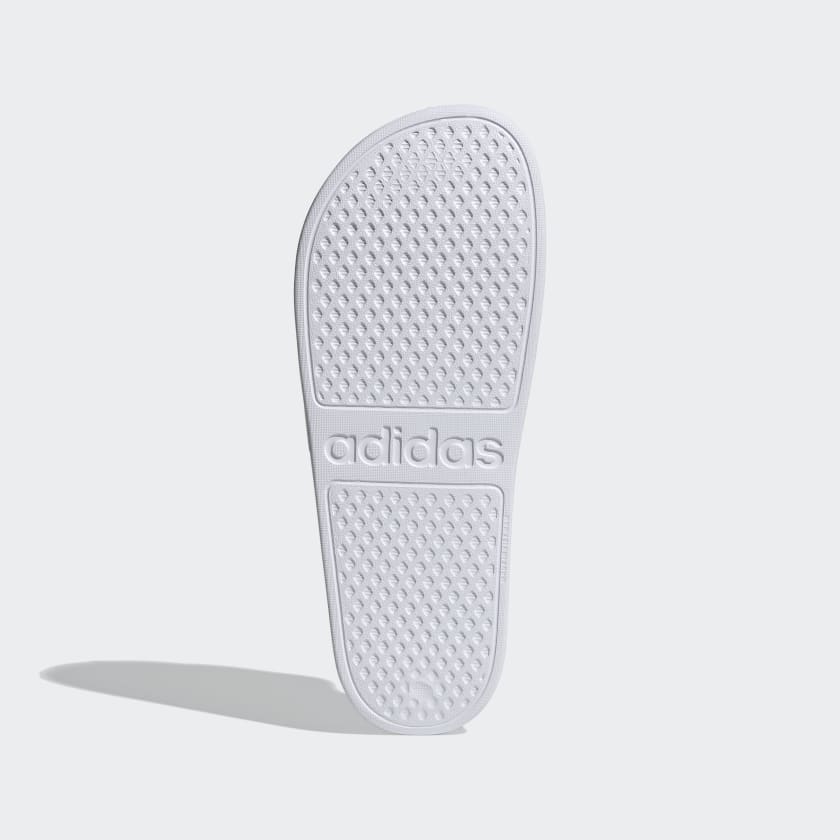 Adidas Adilette Aqua Slides Cloud White Platinum Metallic EF1730 Adidas