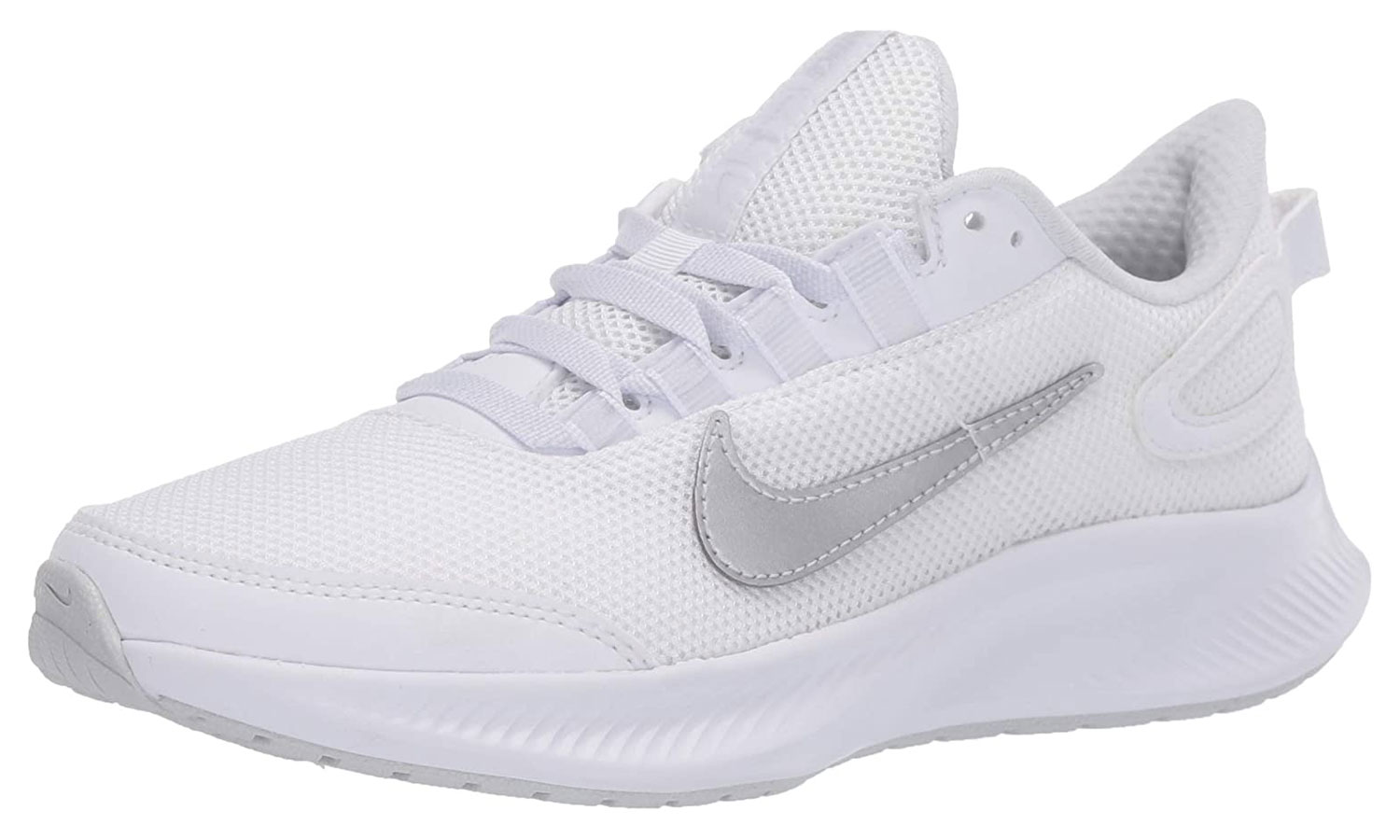 Nike free run all white best sale