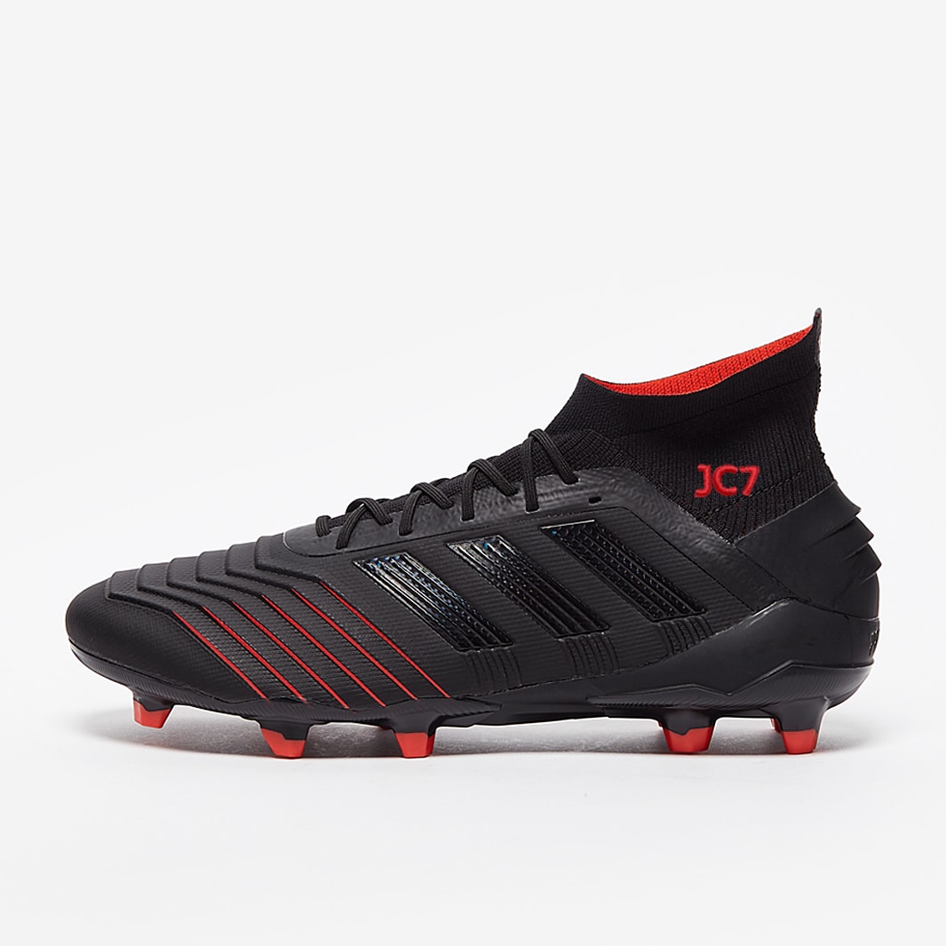 adidas Predator 19.1 FG Core Black Active Red BC0551 Adidas