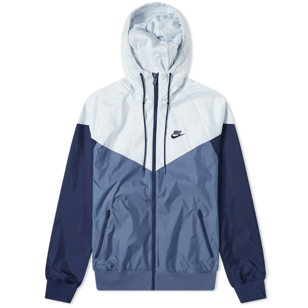 Blue and white sales nike windrunner