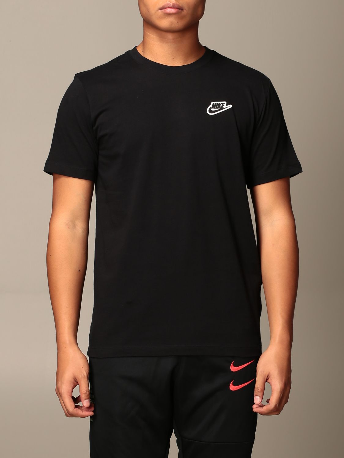 Tee shirt nike noir homme on sale