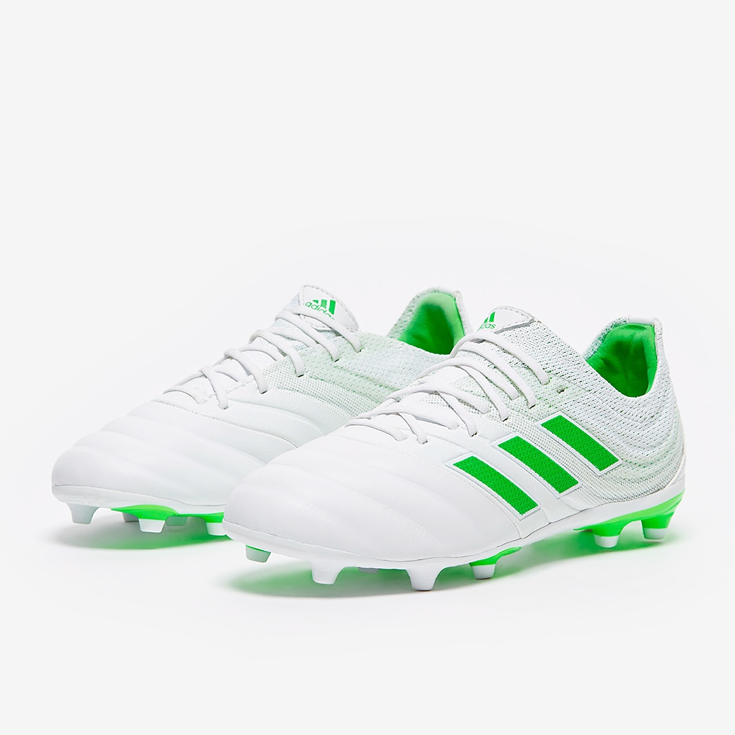 Adidas Copa 19.1 FG White Solar Lime White D98093 Adidas