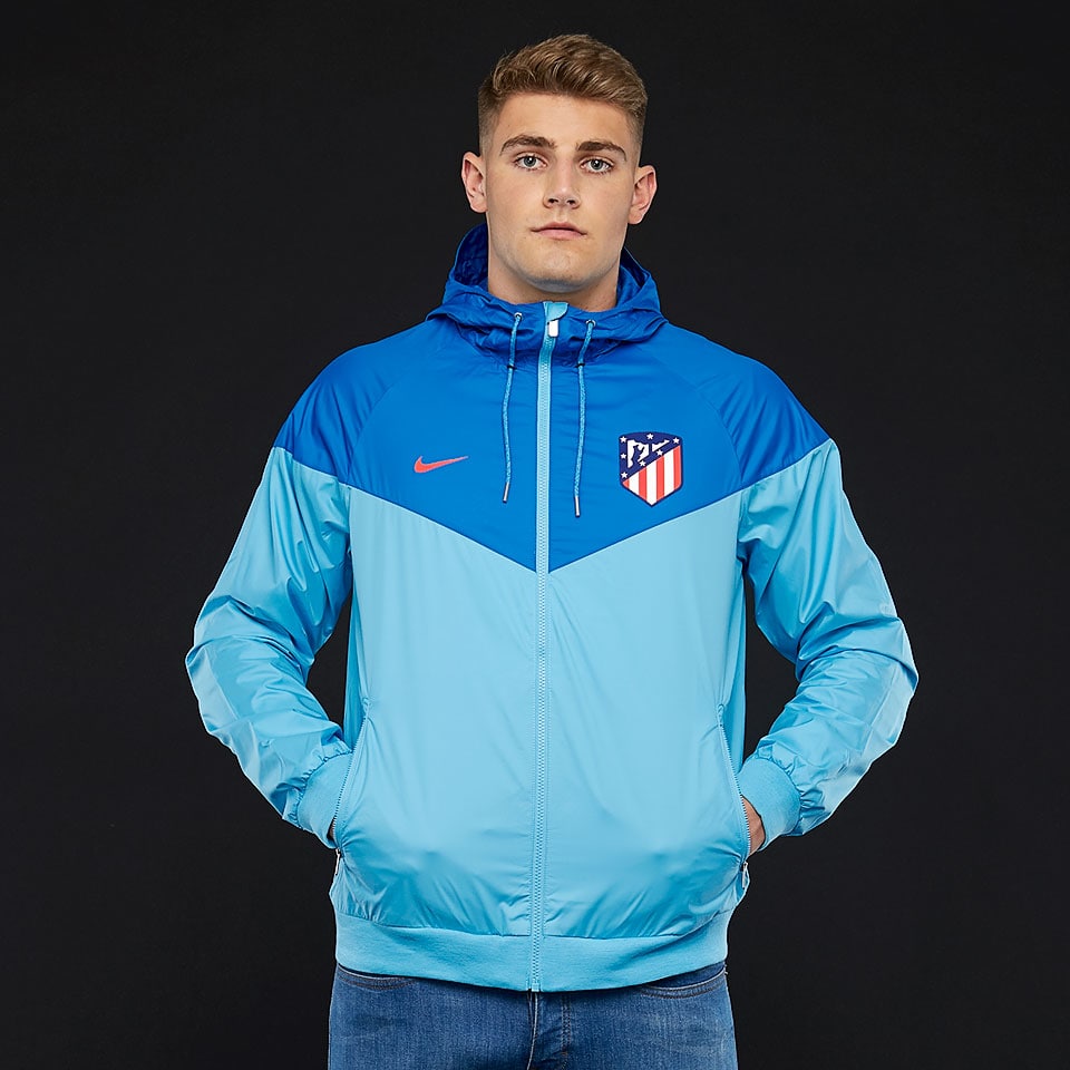 Nike Atletico Madrid 2018 19 NSW Authentic Woven Windrunner Blue Gale Blue Nebula Bright Crimson 919575 481 Nike