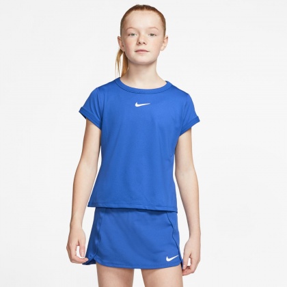 Nike Court Dri FIT Older Tennis Top Blue CQ5386 480 Nike