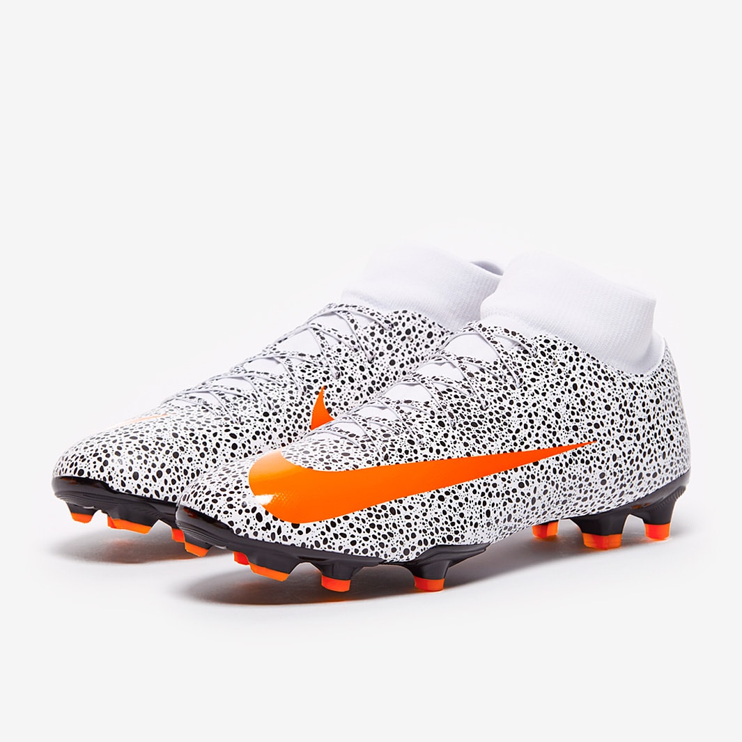 Nike Mercurial Superfly 7 Academy CR7 FG MG White Total Orange Black