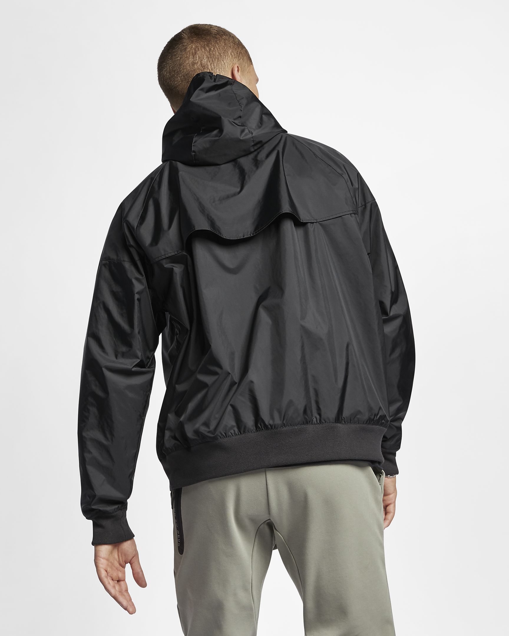 Nike windrunner all black on sale