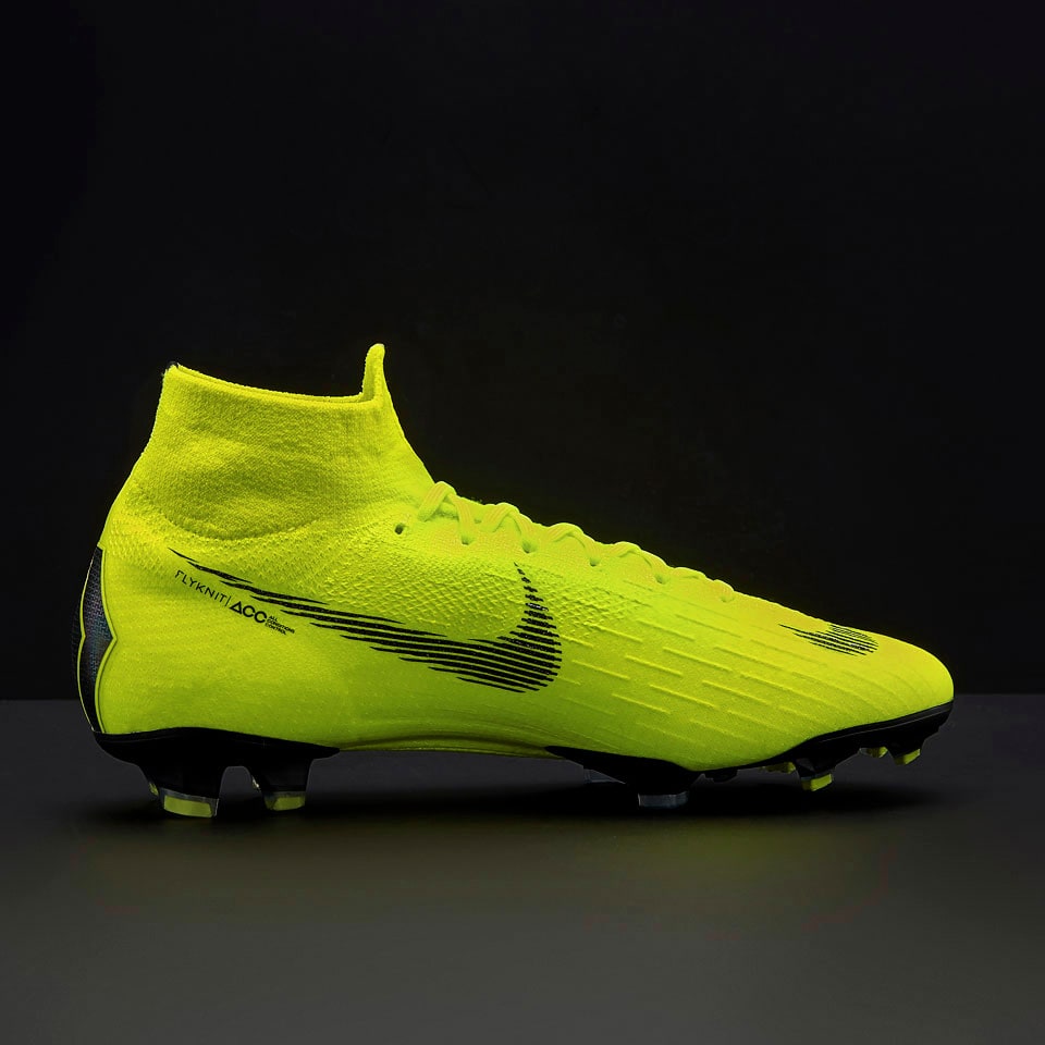 Nike Mercurial Superfly VI Elite FG Volt Black AH7365 701 Nike