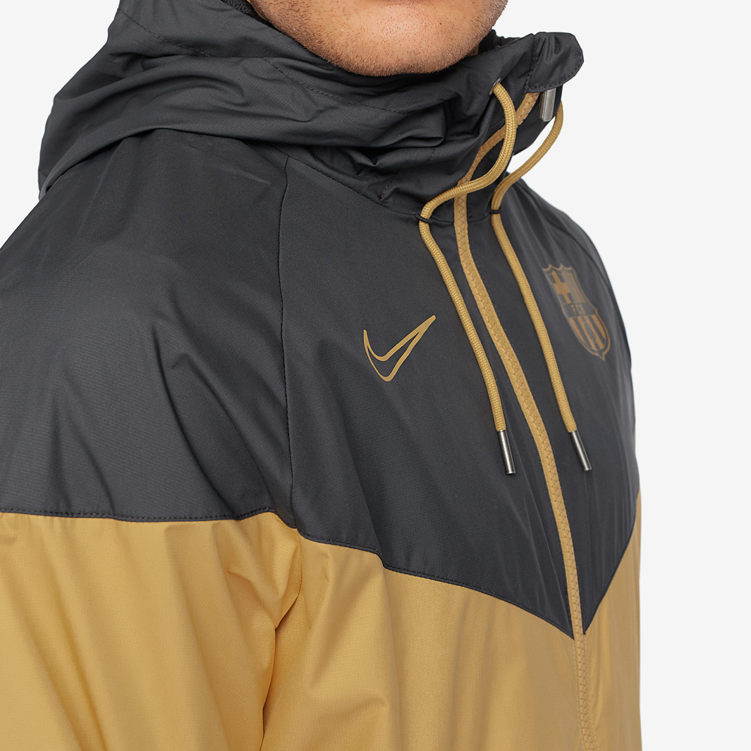 NIKE F.C. Barcelona Windbreaker Jacket black/gold 2024 ci9252-707