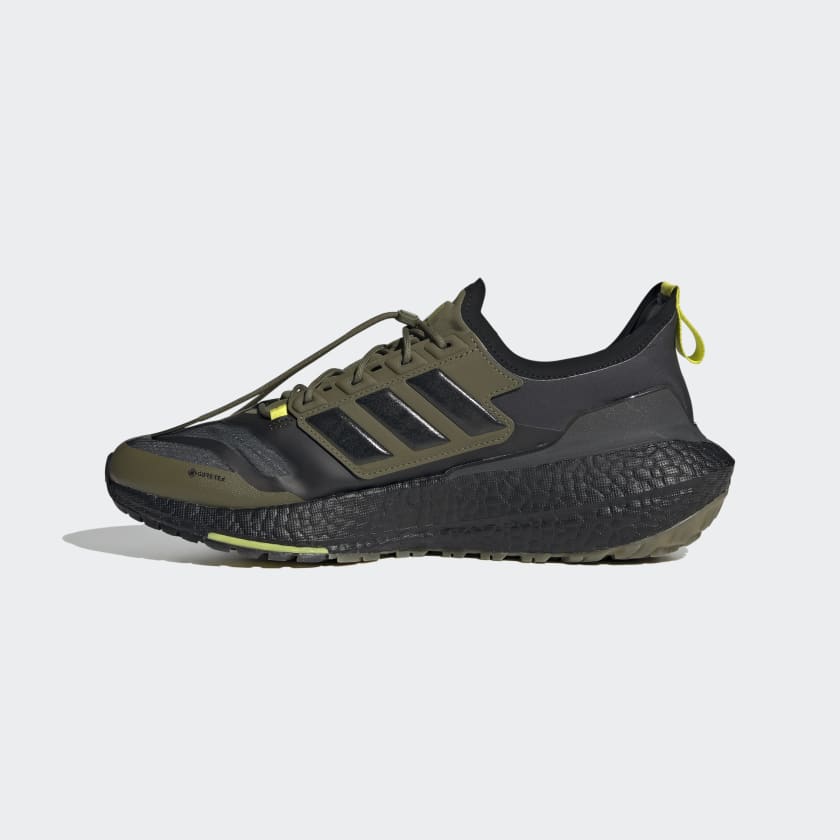 Adidas Ultraboost 21 GORE TEX Shoes Focus Olive Core Black Acid Yellow FY3956 Adidas