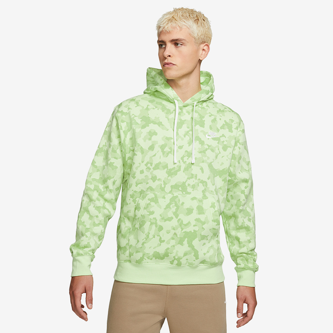 Nike green shop camo hoodie