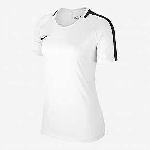Женская футболка Nike Academy18 Training Top - White/Black