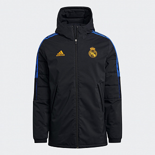 Куртка утепленная Adidas Real Madrid Winter - Black / Blue