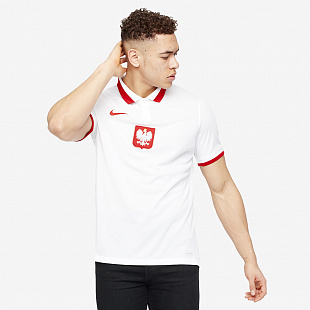 Поло Nike Poland 2020 Home Stadium SS Shirt - White
