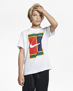 Детская футболка Nike Court Big Tennis T-Shirt - White