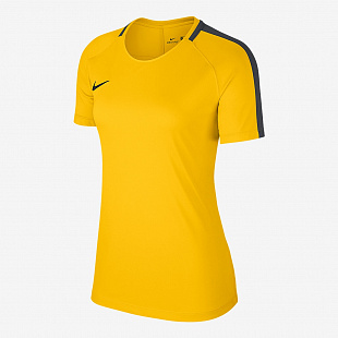 Женская футболка Nike Academy18 Training Top - Tour Yellow / Black