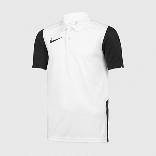 Детское поло Nike Trophy IV Jersey S/S - White / Black