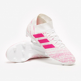 Бутсы  adidas Nemeziz 18.3 FG - White/Shock Pink