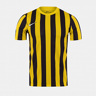 Игровая футболка Nike Striped Division IV Jersey S/S - Tour Yellow / Black