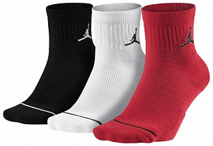 Носки Unisex Jordan Jumpman High-Intensity Quarter Sock (3 Pair) - Multicolor