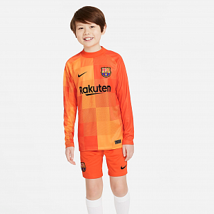 Детский свитер вратарский Nike Barcelona Stadium - Orange