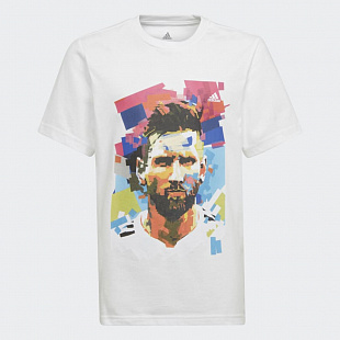 Детская футболка Adidas Messi Soccer Graphic Tee - White