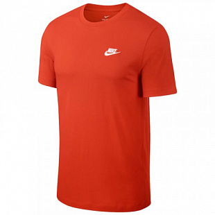 Футболка хлопковая Nike Sportswear Club Tee - Orange