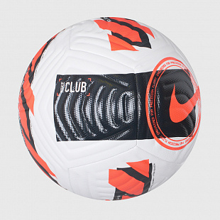 Мяч футбольный Nike Club - White / Black / Orange