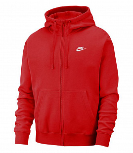 Толстовка Nike Sportswear Club Hoodie Fz Bb - Red