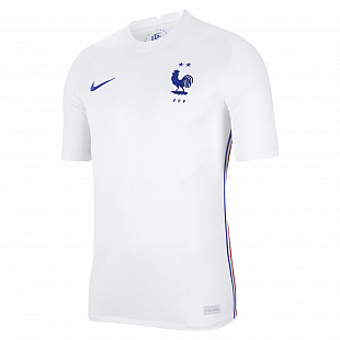 Игровая футболка Nike France 2020 Stadium Away - White / Concord