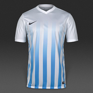Детская футболка Nike Striped Division II SS Jersey - White / University Blue / Black