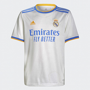 Детская футболка игровая Adidas Real Madrid 21/22 - White