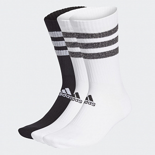 Носки Adidas Glam 3-Stripes - White / Black