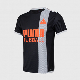 Футболка Puma Fussball Park - Black / White / Orange