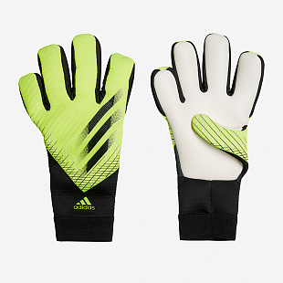 Детские вратарские перчатки Adidas X League - Solar Yellow / Black / White