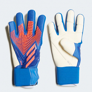 Детские вратарские перчатки Adidas Predator Pro Performance - Blue / Turbo / White