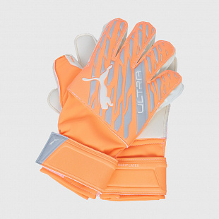 Детские вратарские перчатки Puma Ultra Protect 3 - White / Orange