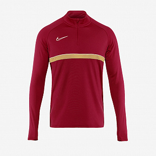 Свитер тренировочный Nike Academy21 Dril Top - Team Red/Jersey Gold