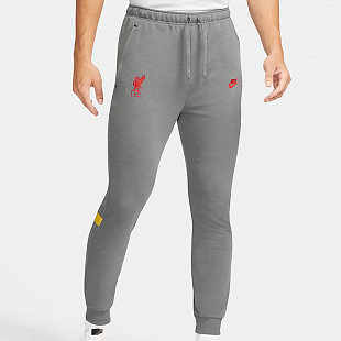 Брюки Nike Liverpool FC 21/22 Travel Pant - Smoke Grey/Chrome Yellow/Rush Red