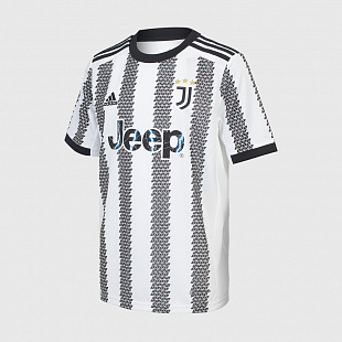 Детская футболка игровая домашняя Adidas Juventus Home 22/23 - Black / White