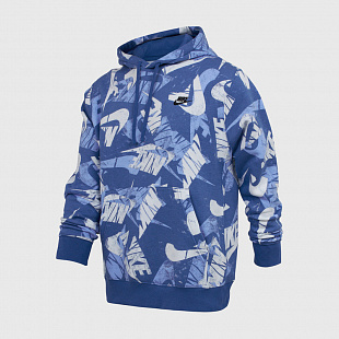 Толстовка Nike SPE+ Aop Hoodie - Blue / White